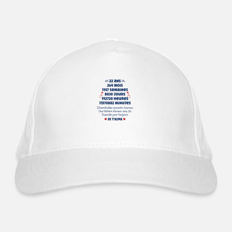 Amour 22 ans Casquette classique bio