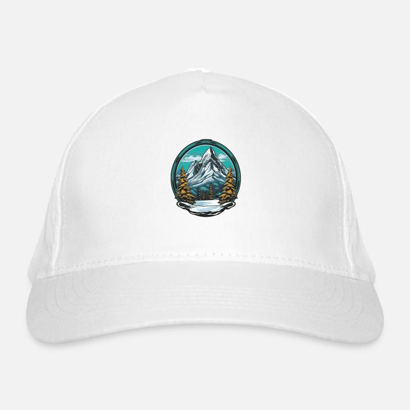 Mountains 8 Organic Baseball Cap