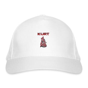 Wolf Kurt Bozkurt - Bio-Baseballkappe - Weiß - Vorne