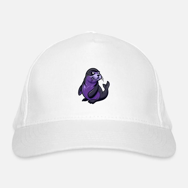 Seal Animal Comic Organic Baseball Cap