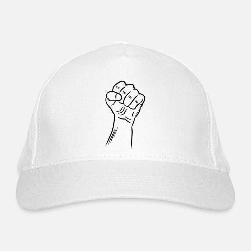 Fist / Raised fist / Revolution / Defiance Organic Baseball Cap