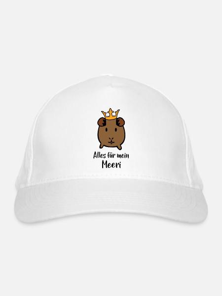 Meerschweinchen - Bio-Baseballkappe - Weiß