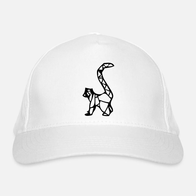 Origami Lemur Monkey Organic Baseball Cap