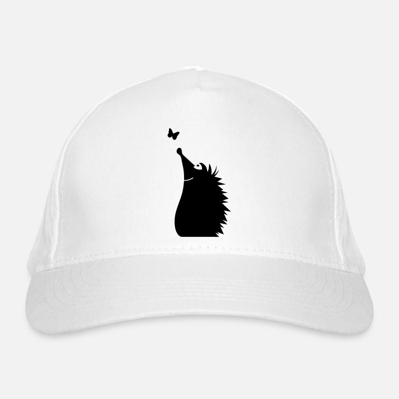 Un hérisson en regardant un papillon Casquette classique bio