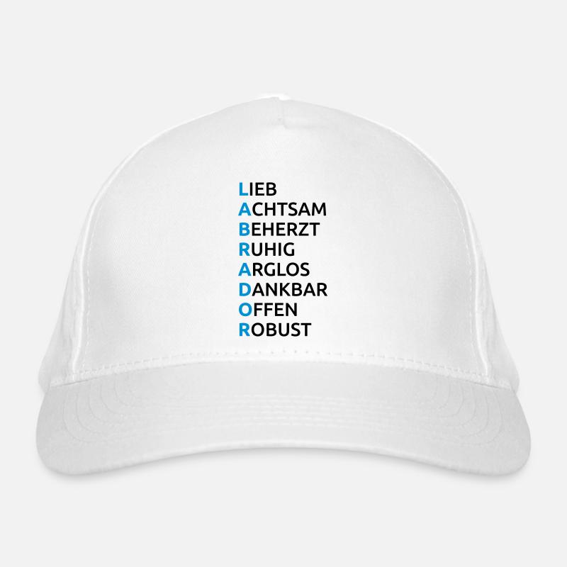 Labrador Eigenschaften Spruch Bio-Baseballkappe