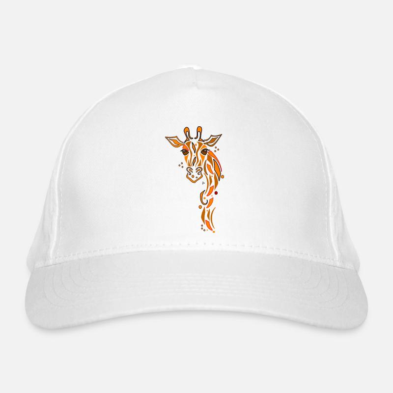 Giraffe - Organic Baseball Cap - white