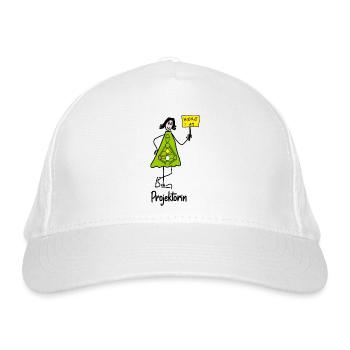 Projektorin - Bio-Baseballkappe - Weiß - Vorne
