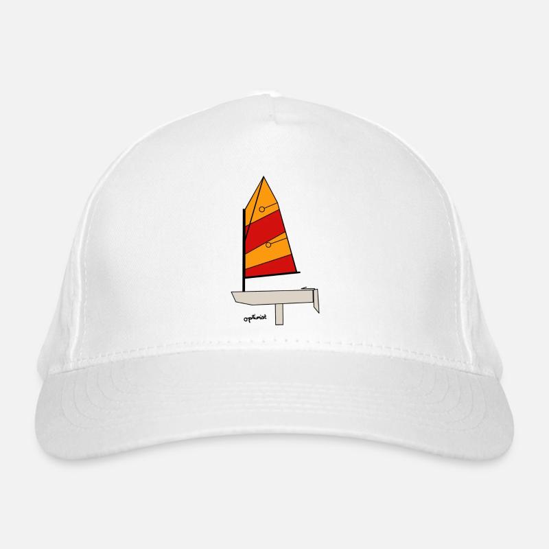 Optimist Segelboot Bio-Baseballkappe