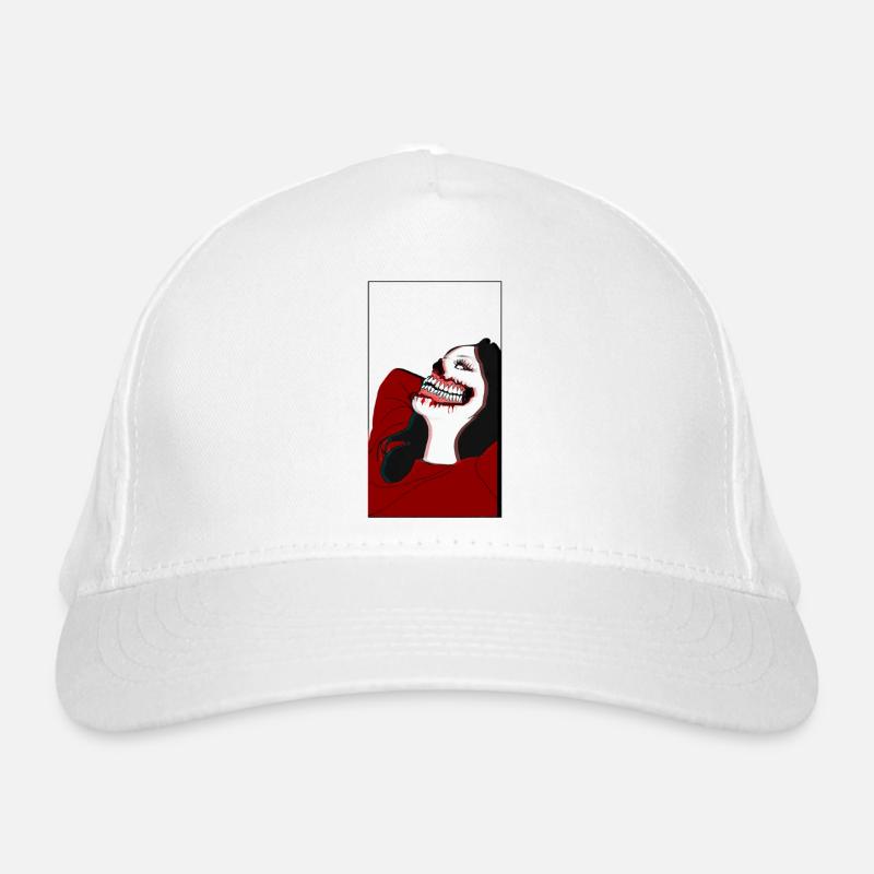 Zombie Comic girl glitch - Organic Baseball Cap - white