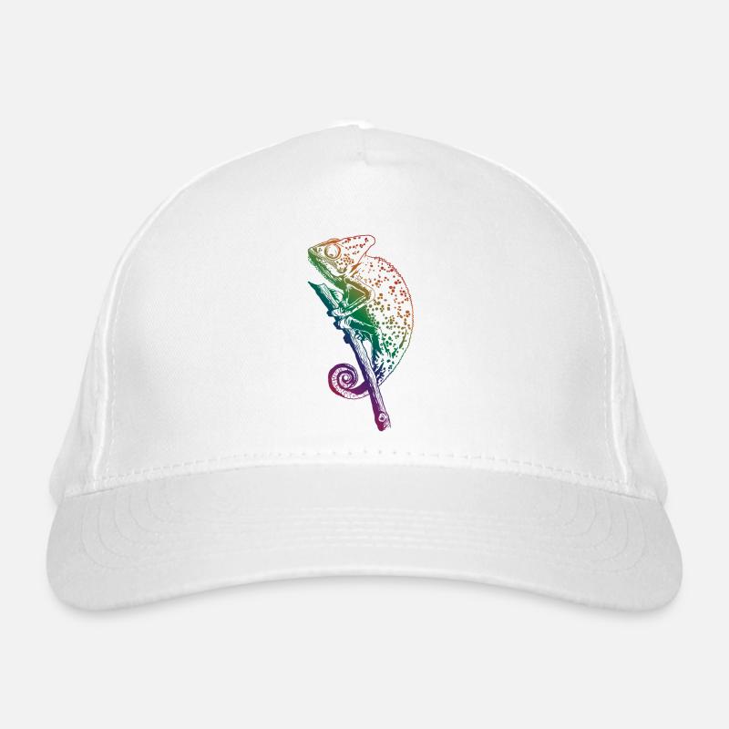 Chameleon Lizard Graphic Reptile Chameleon Lover Organic Baseball Cap