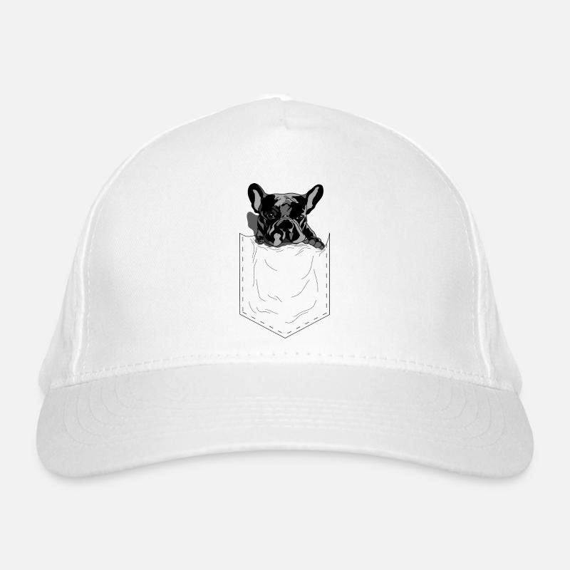 Frenchie Pocket Design Pop Art Stil Bio-Baseballkappe