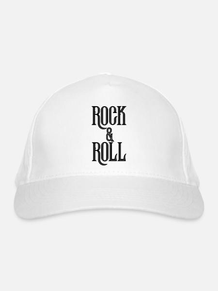 Rock & Roll - Bio-Baseballkappe - Weiß