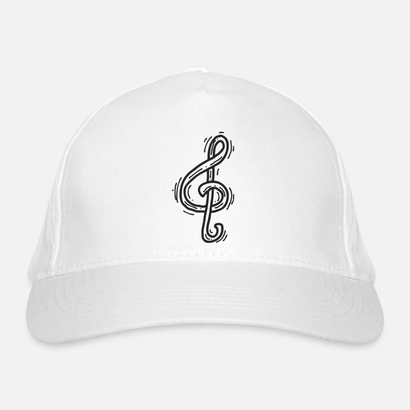 Joyful music note Organic Baseball Cap