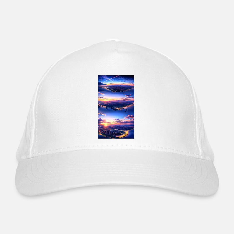 Landschaft mit 4 Bereichen, Generative KI Bio-Baseballkappe