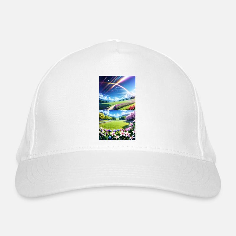 Landschaft mit 4 Bereichen, Generative KI Bio-Baseballkappe