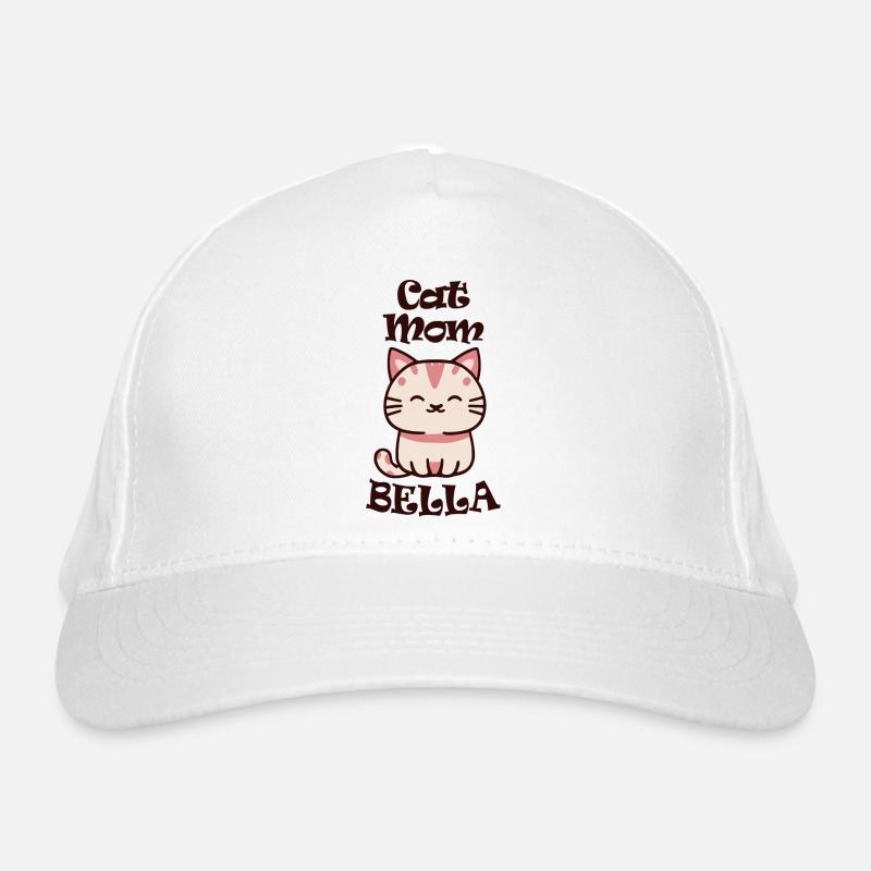 Bella Nom Prénom avec chat Casquette classique bio