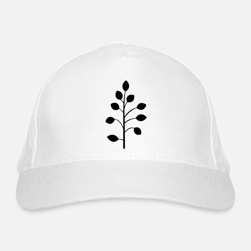 Flower with stem Organic Baseball Cap