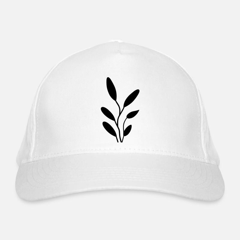 Flower with stem Organic Baseball Cap