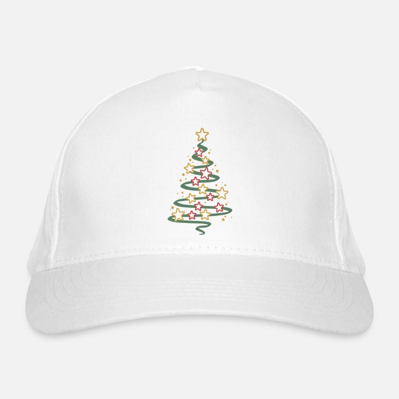 Christbaum-Sterne Bio-Baseballkappe
