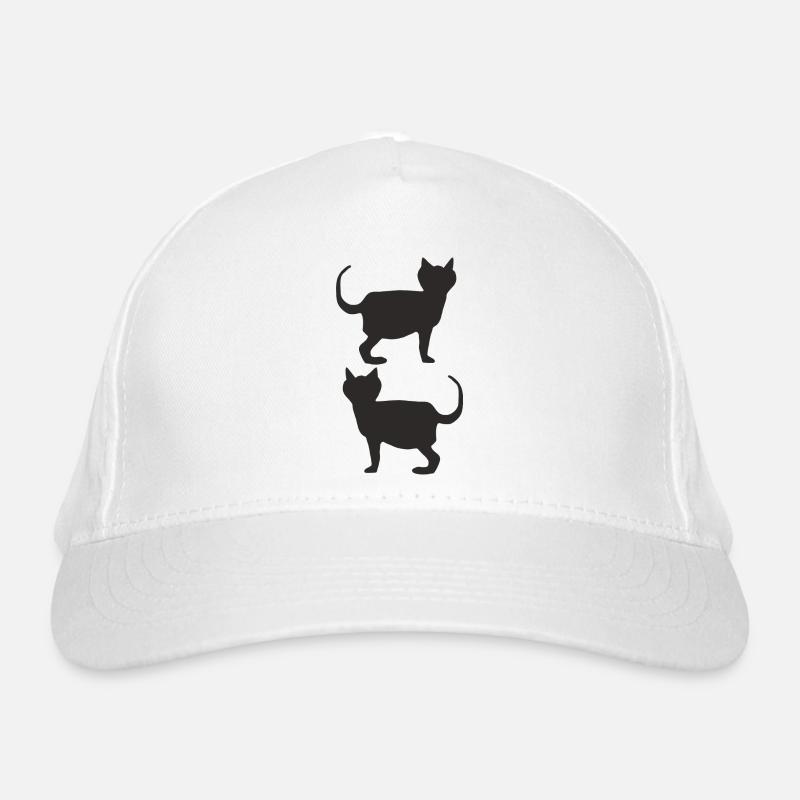 Cats Black Organic Baseball Cap