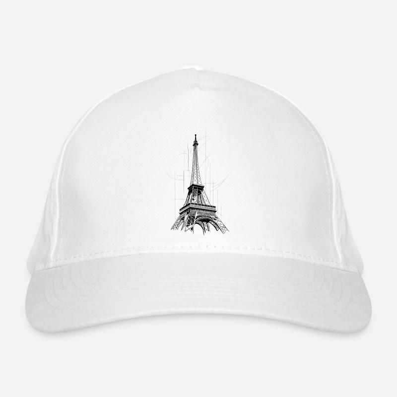Paris Eiffel Tower Organic Baseball Cap