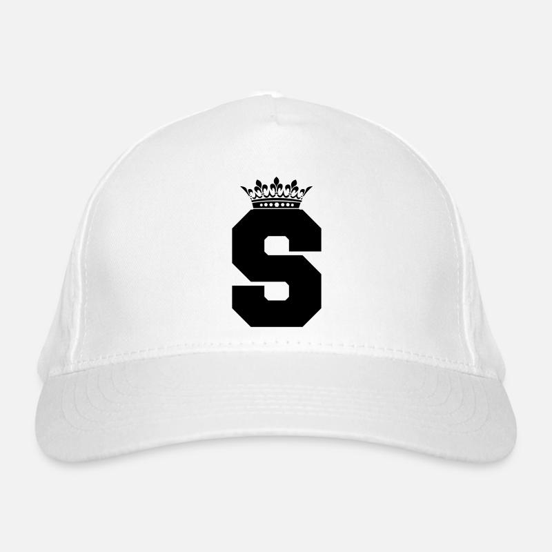 buchstabe S Krone Bio-Baseballkappe
