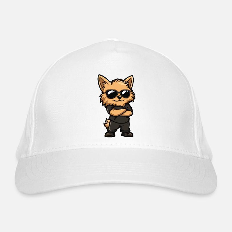 Zwergspitz Hund Comic Bio-Baseballkappe
