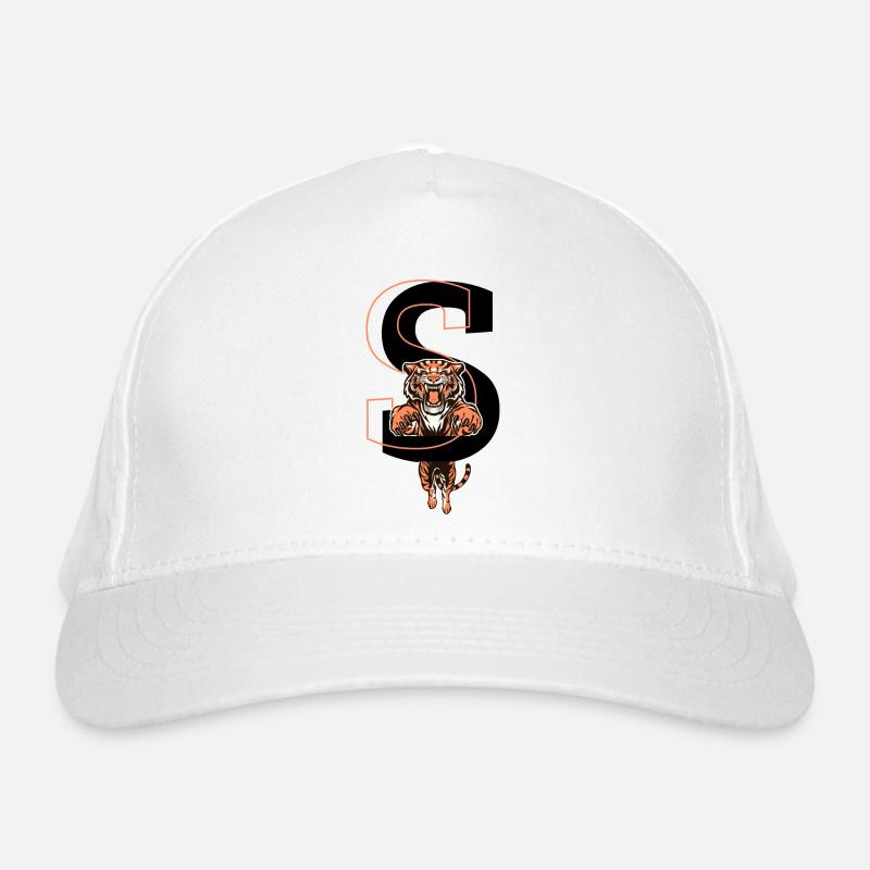 Tiger Buchstaben - Geschenkidee Bio-Baseballkappe