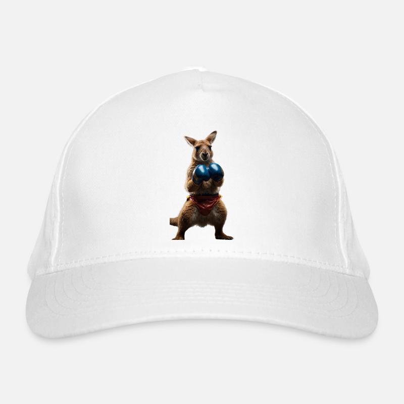 Boxing Kangaroo Organic Baseball Cap