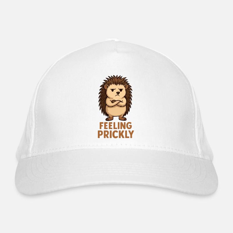 Prickly hedgehog with arrogance face Organic Baseball Cap