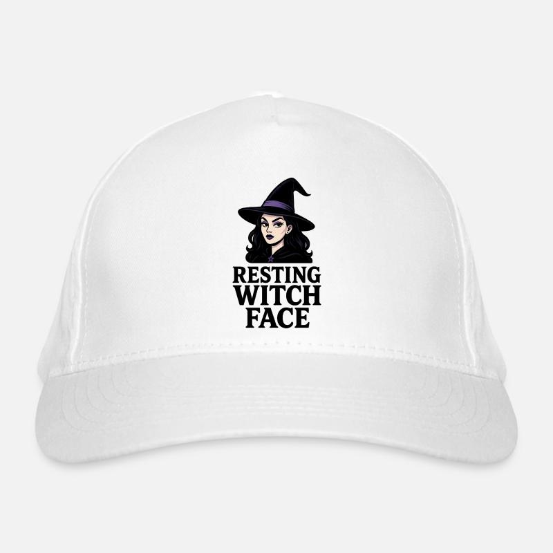 Resting Witch Face Sarcastic Funny Halloween Organic Baseball Cap