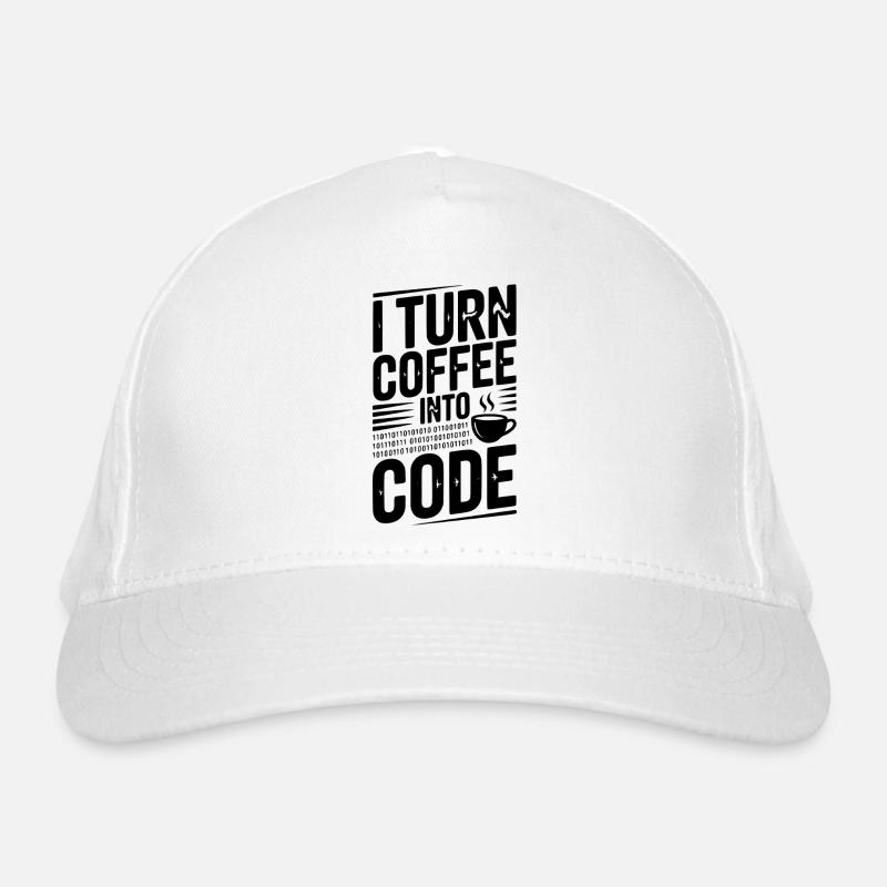 I Turn Coffee Into Code Organic Baseball Cap