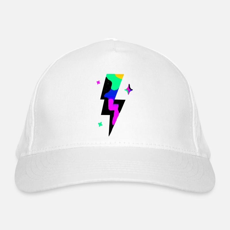 Explosion d’éclairs au néon Casquette classique bio