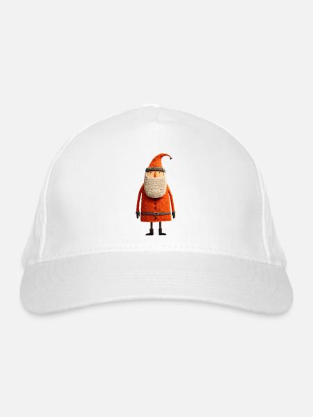Weihnachtsmann / Nikolaus - Bio-Baseballkappe - Weiß