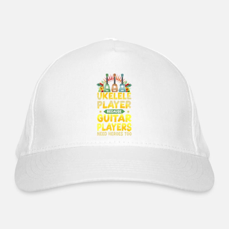 Hawaiian Ukulele Uke Ukulele Organic Baseball Cap