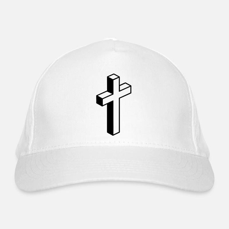 Kreuz Symbol Bio-Baseballkappe