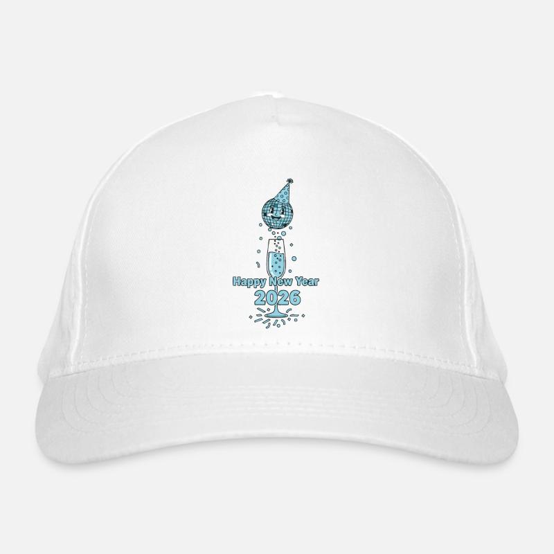 Bonne année 2026 Conception de fête Casquette classique bio