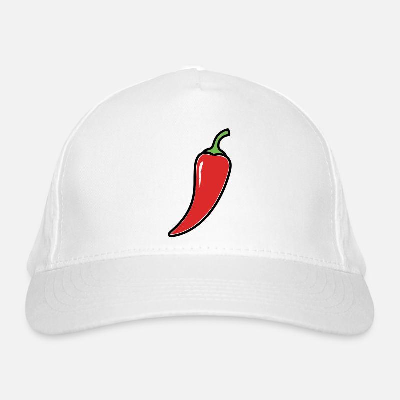 Chili Pepper Hot Comic Organic Baseball Cap