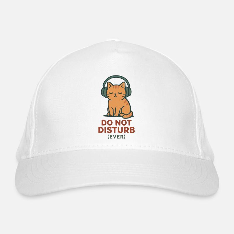Ne pas déranger les écouteurs pour chats Casquette classique bio