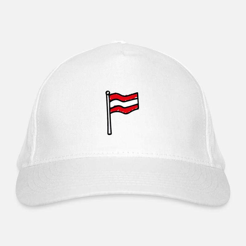 Austria Flag Organic Baseball Cap