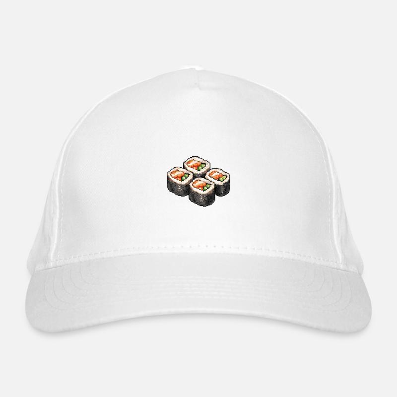 Sushi Pixel Icon Organic Baseball Cap
