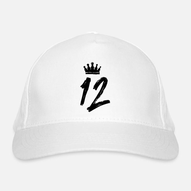 12 Zahl Krone Bio-Baseballkappe