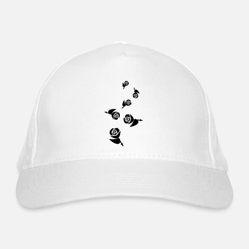 Rose icon Symbol Organic Baseball Cap