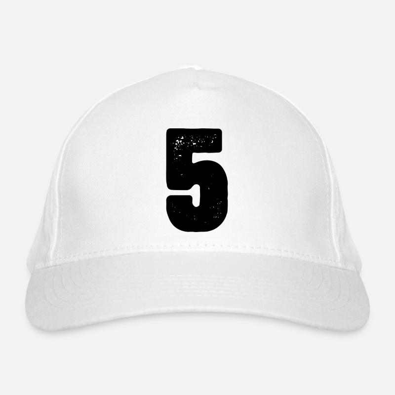 5 Zahl Trikot Bio-Baseballkappe