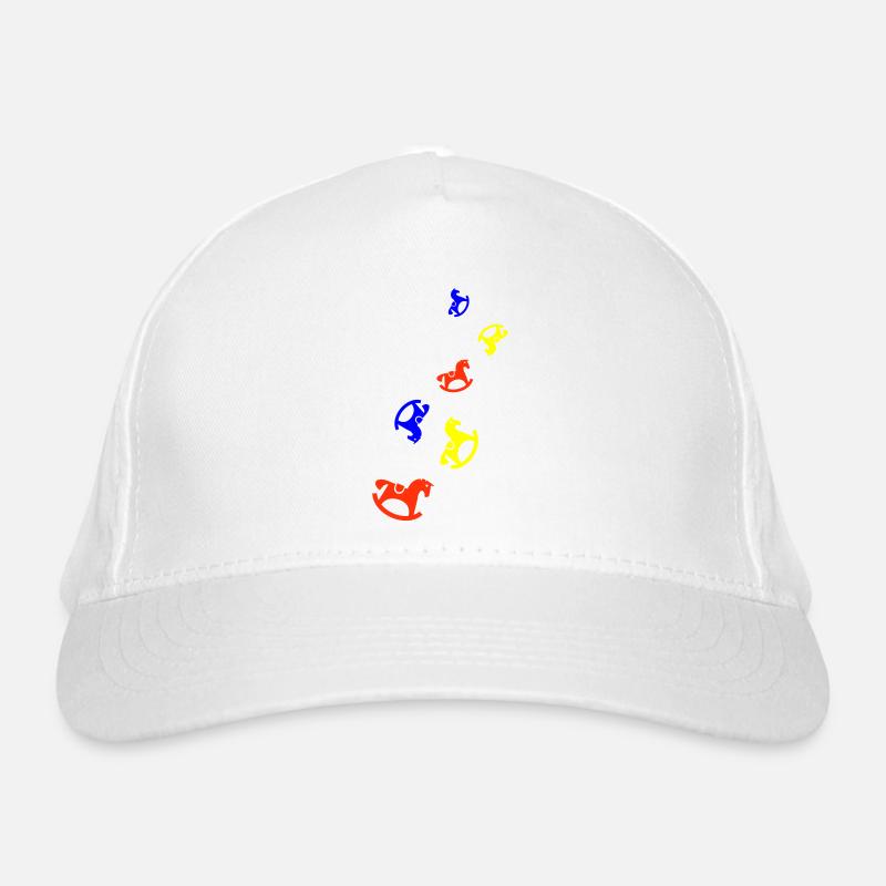 Cheval à bascule Jouet Bébé Casquette classique bio