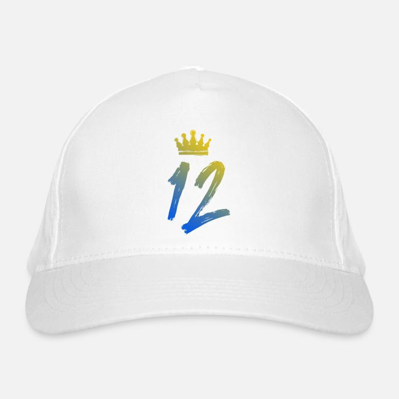 12 Number crown Organic Baseball Cap
