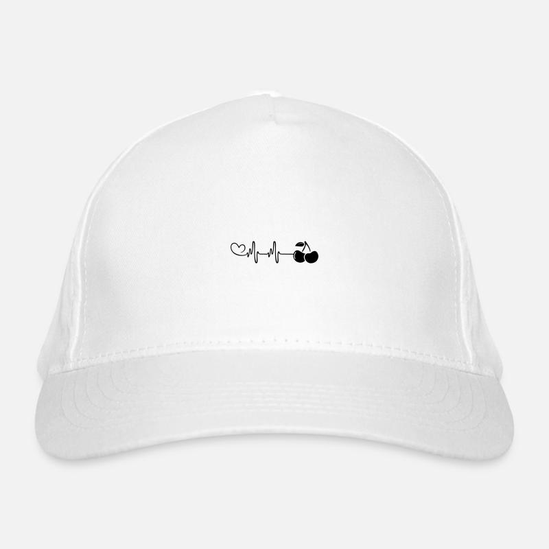 Cerises pulser le rythme cardiaque Casquette classique bio