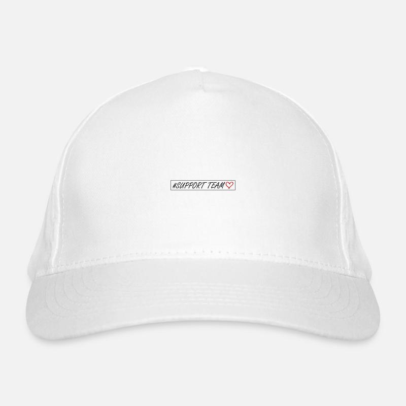 Support Team Heart Organic Baseball Cap