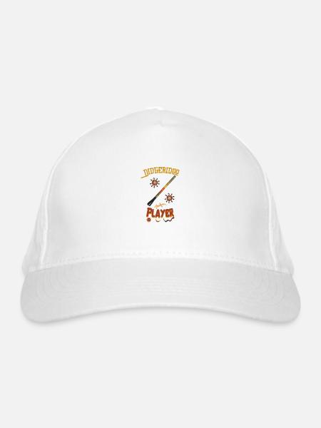 Didgeridoo Player Didgeridoo Player Australia - Organic Baseball Cap - white - Front