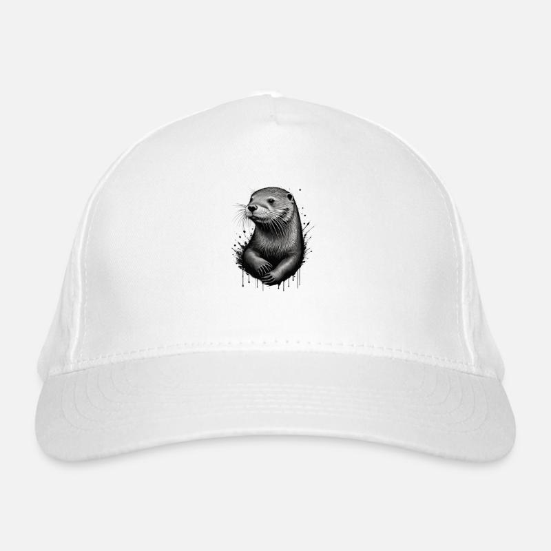 Otter - Organic Baseball Cap - white
